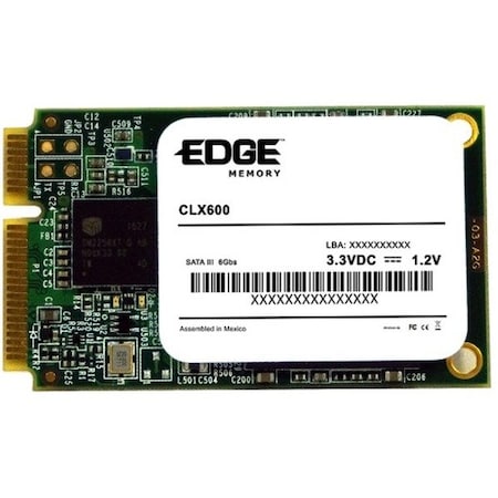 Edge Memory 60Gb Clx600 Msata Ssd - Sata 6Gb/S, 1,500,000 Hours, Three Years Or Tbw PE254551